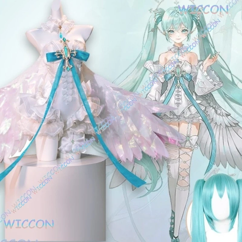 

[MAGCOS] Милый наряд в стиле аниме Project Sekai Mikuku Future Angel Косплей Костюм Женское платье для ролевых игр Сценическое представление Вечеринка Hallo