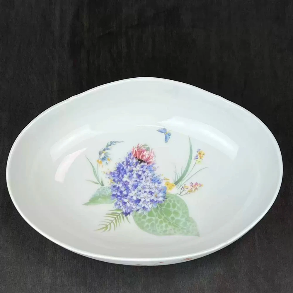 British Brand Early Spring Deep Plate European Style 25.5*17.5*6.5cm Soup Plate