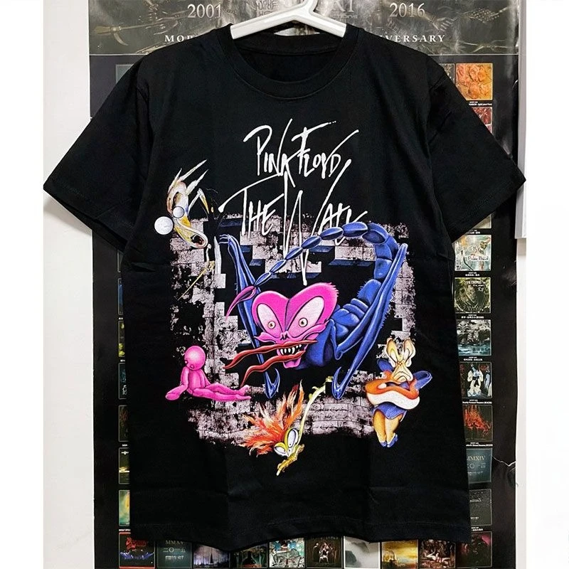 

Pink Floyd Rock Band Short-sleeved T-shirt Men's American Retro Street Print Top