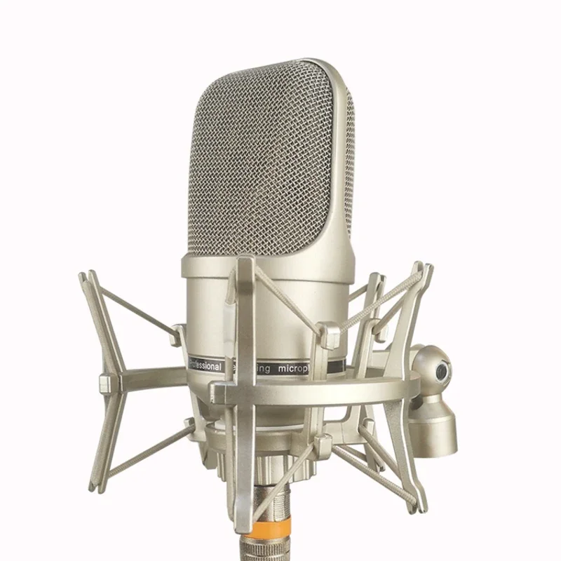 26/34 مللي متر المعادن المهنية مكثف ميكروفون ميكروفون الاستوديو للكمبيوتر Mic الألعاب تسجيل المعيشة بودكاست كارت الصوت يوتيوب