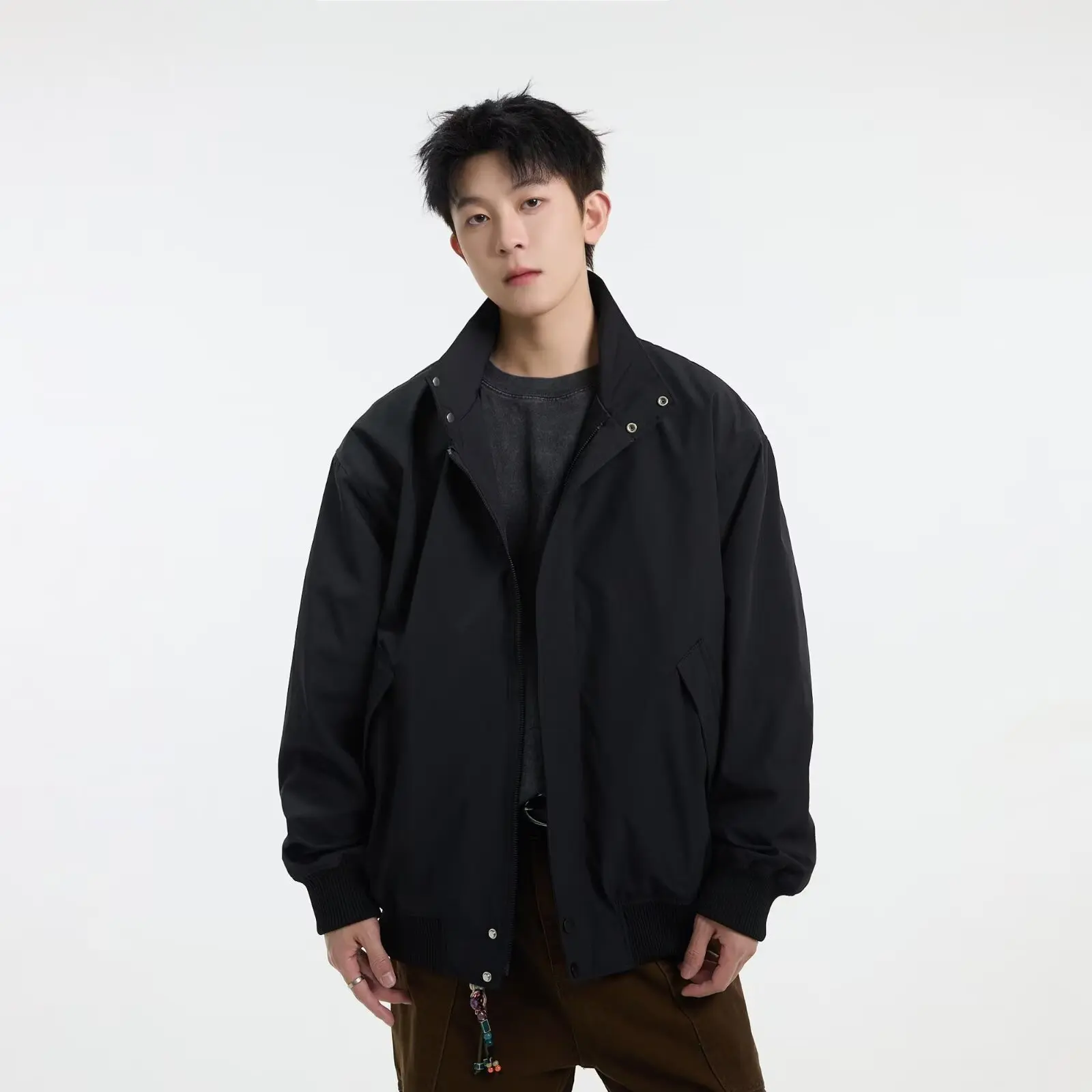 

Противоугонная одежда в американском стиле ретро Harington Jaet Loose ex Универсальная верхняя одежда Long Sve Outdoor Sle Color