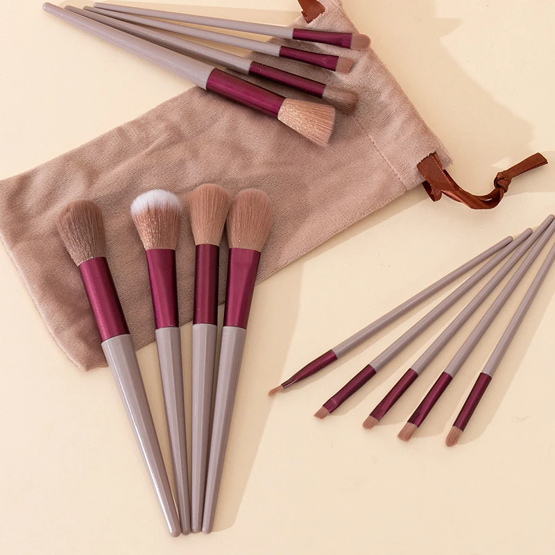 13 stücke Make-Up Pinsel Make-Up Weiche Haar Faser Pinsel Anfänger Lidschatten Pinsel Pulver Concealer Pinsel Werkzeug