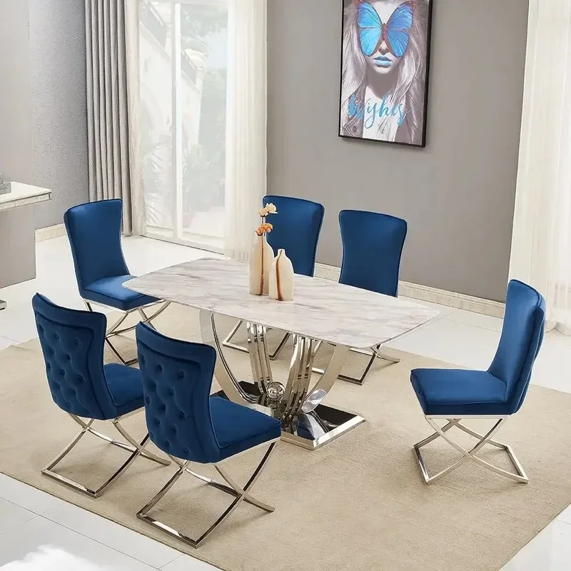 

Modern Steel Dining Chairs for Industrial Home and Hotel Living Rooms, Stylish and Comfortable Furniture
