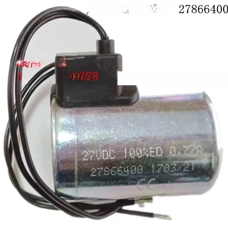 27866400 Катушка электромагнитного клапана экскаватора 27 В постоянного тока XCMG 85 27824200 27866300 24 В 14