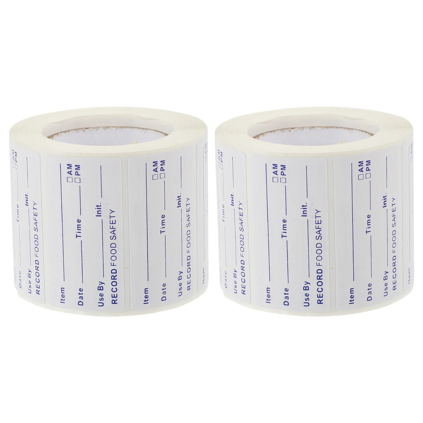 

2 Rolls Adhesive Food Storage Labels Stickers Removable Date Marking for Containers Jars Freezer Car Service Stamp