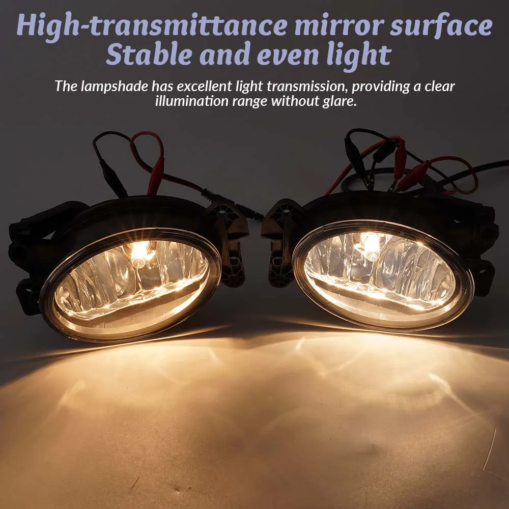  Fog Lamp Assembly Headlights Fog Lights Housing for Mercedes-Benz 2006-2011 ML-Class W164 compatible with Mercedes C E R view 3