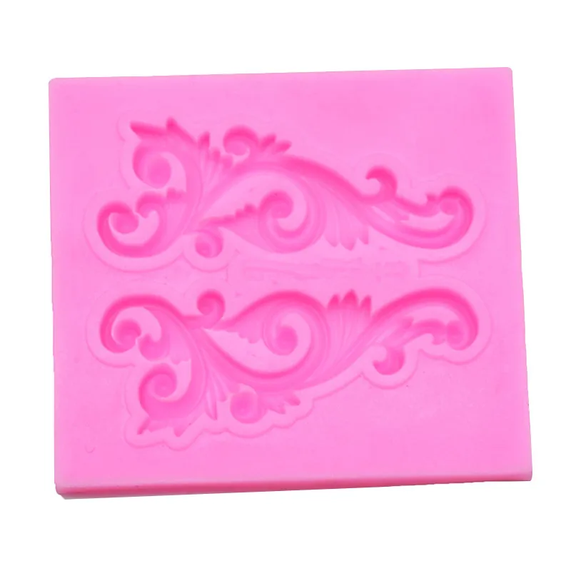 Fondant Molds Relief Silicone Mold European Retro Relief Lace Sugarcraft Gumpaste Chocolate Candy Clay Molds Baking Accessories