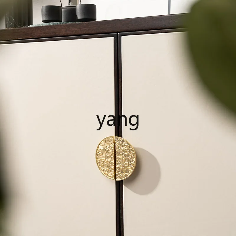 LMM New Chinese Ebony Side Cabinet Solid Wood Wine Cabinet Locker Restaurant Furniture
