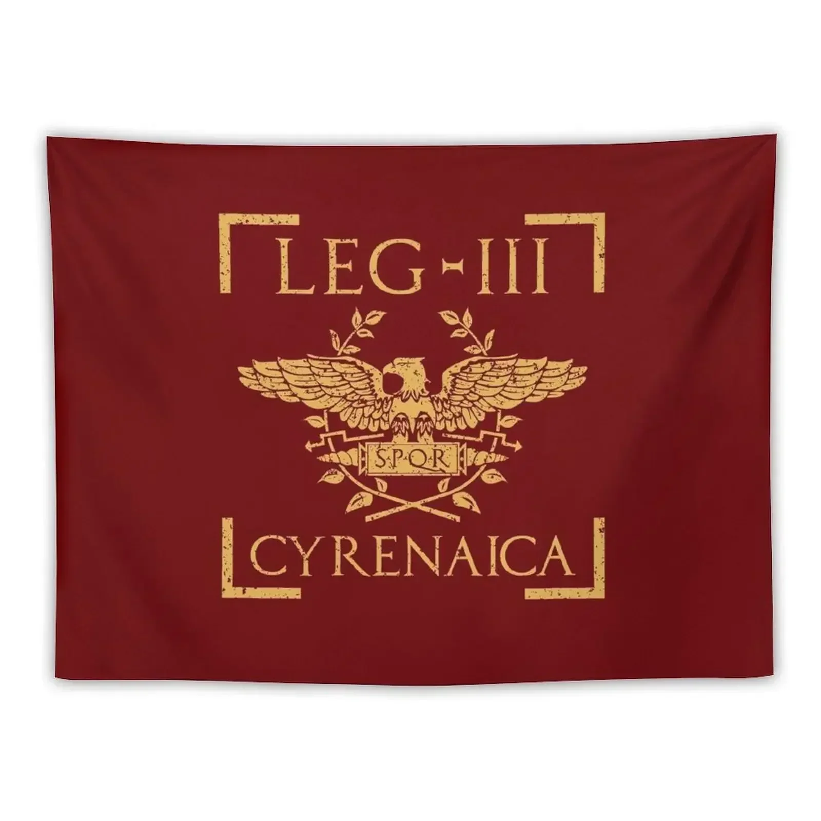 Legio III Cyrenaica SPQR Roman Legion Tapestry Decoration Wall Room Decoration Aesthetic Aesthetic Decoration Tapestry