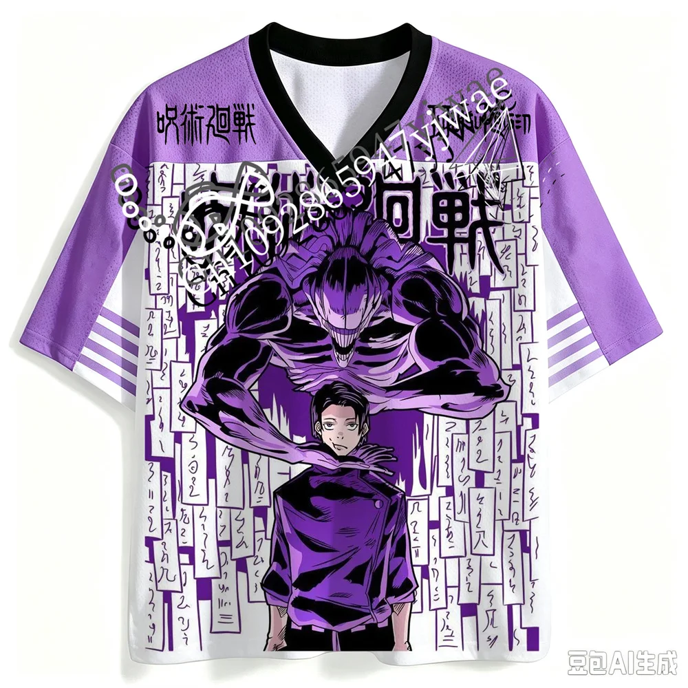 3D-Grafik Jersey Jujutsu Kaisen Satoru Gojo Yuta Megumi Schnelltrocknendes Sportshirt Anime Fan T-Shirt Sommer Herren Damen T-Shirt Top – Detail 5