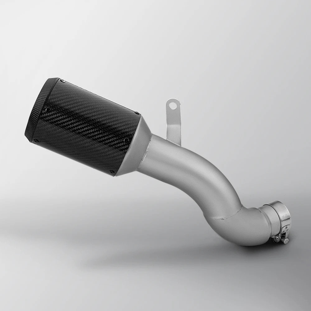 

Для Z900 Ninja900 выхлопная труба мотоцикла Escape Refit Tail End Link Pipe Высококачественный глушитель из углеродного волокна без шнуровки