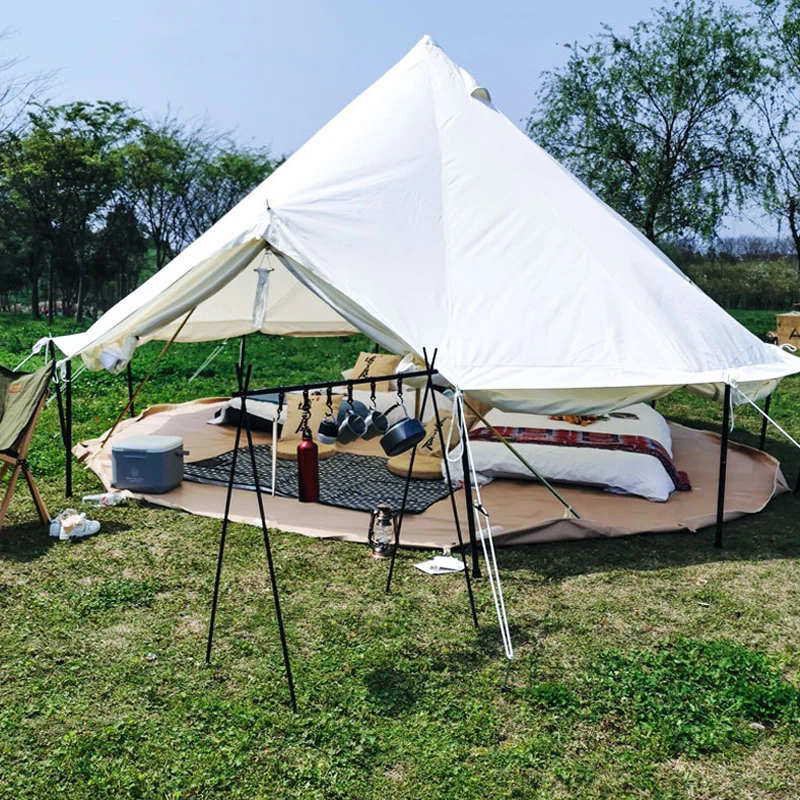 Luxury Camping Canvas Fabric Travel Outdoor 3M 4M 5M 6M Mongolian Yurt Tent Waterproof for Sale