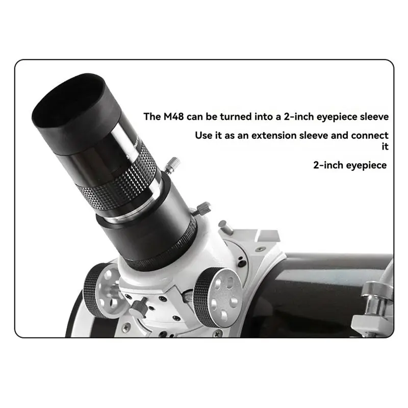 A29F-M48 To 2 Inches Eyepiece Sleeve 2 Inches Extension Tube Astronomical Accessory XY240322