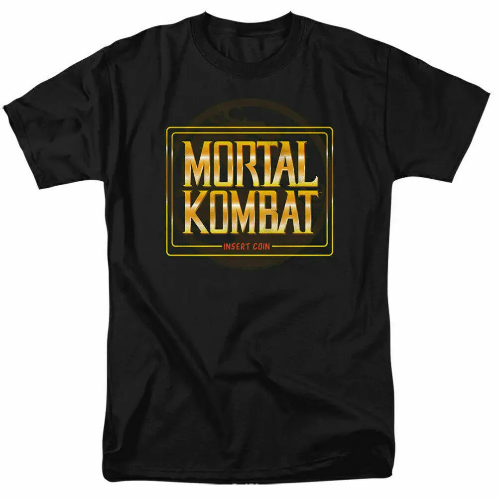 Mortal Kombat Insert Coin T Shirt Licensed Comic Book Video Game Tee Black