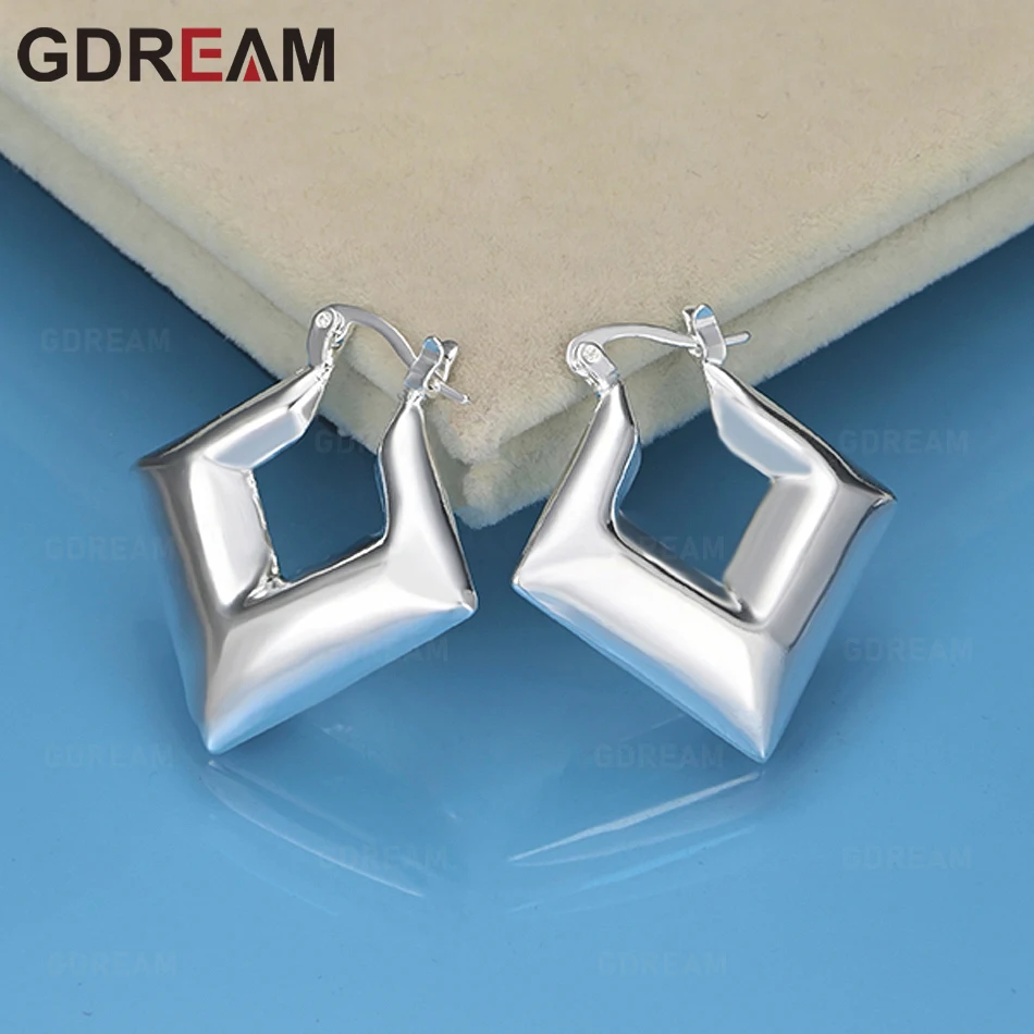

GDREAM 925 Sterling Silver Diamond Earrings Small Fresh Design Women'S Engagement Jewelry