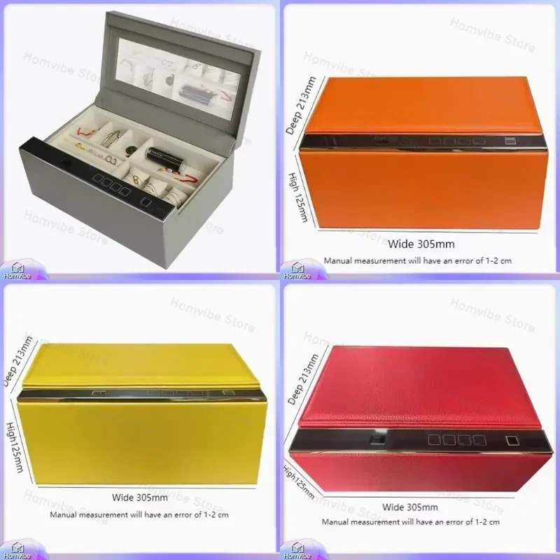 

Hidden Jewelry Box with Lock for Bedroom Dresser Organizer Storage Case for Necklaces Bracelets Earrings Rings Watch Drawer