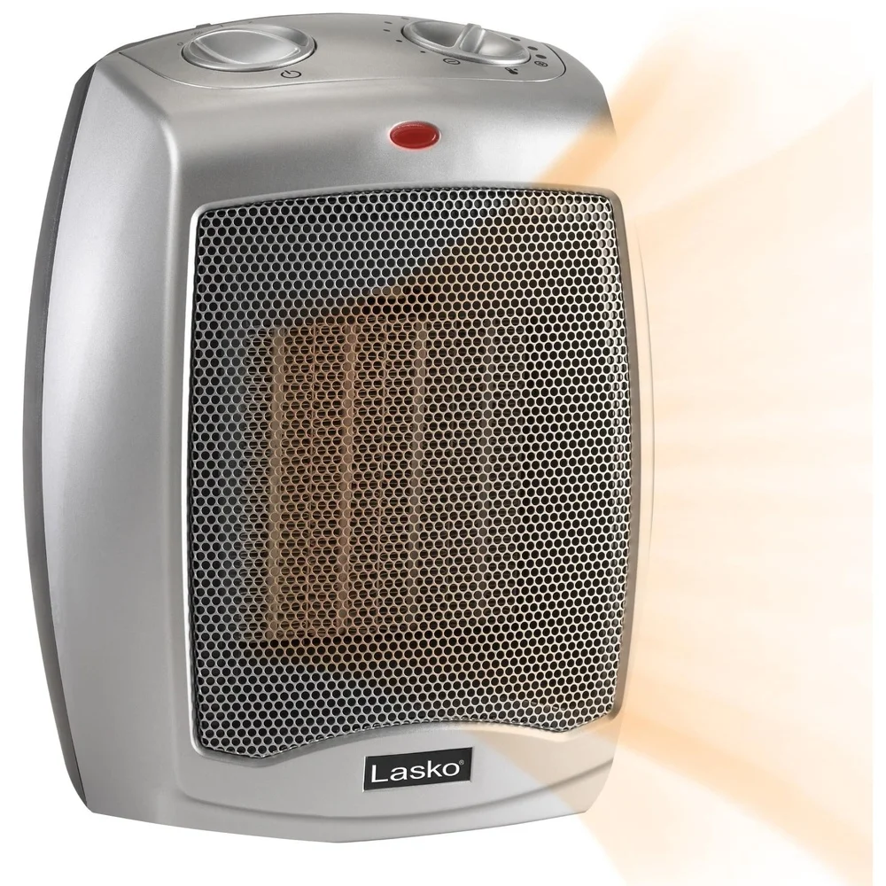 1500W 電気セラミックスペースヒーター 2パック 調節可能なサーモスタット 過熱保護 ポータブル 屋内使用 クールタッチデザイン