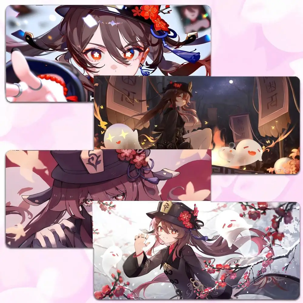 game character anime print G-Genshin Impact Mouse Pad Thick Lock Edge Gaming Desk Mat Large Size PC Mouse Pad Home decor