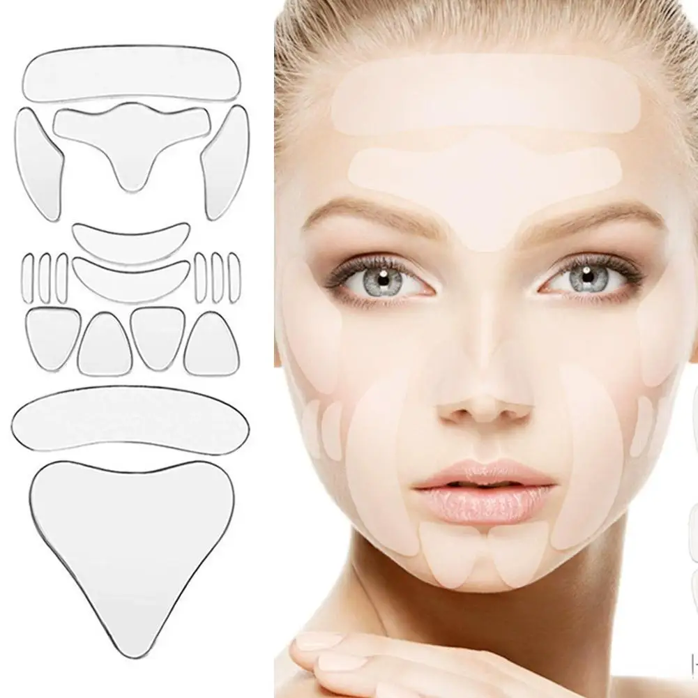 11 PCS Face Stickers Anti-Wrinkle Forehead, Neck, Chin, Lip StickersSkin Care Tool Anti-Aging Lifting Patch Facial Firming Pad