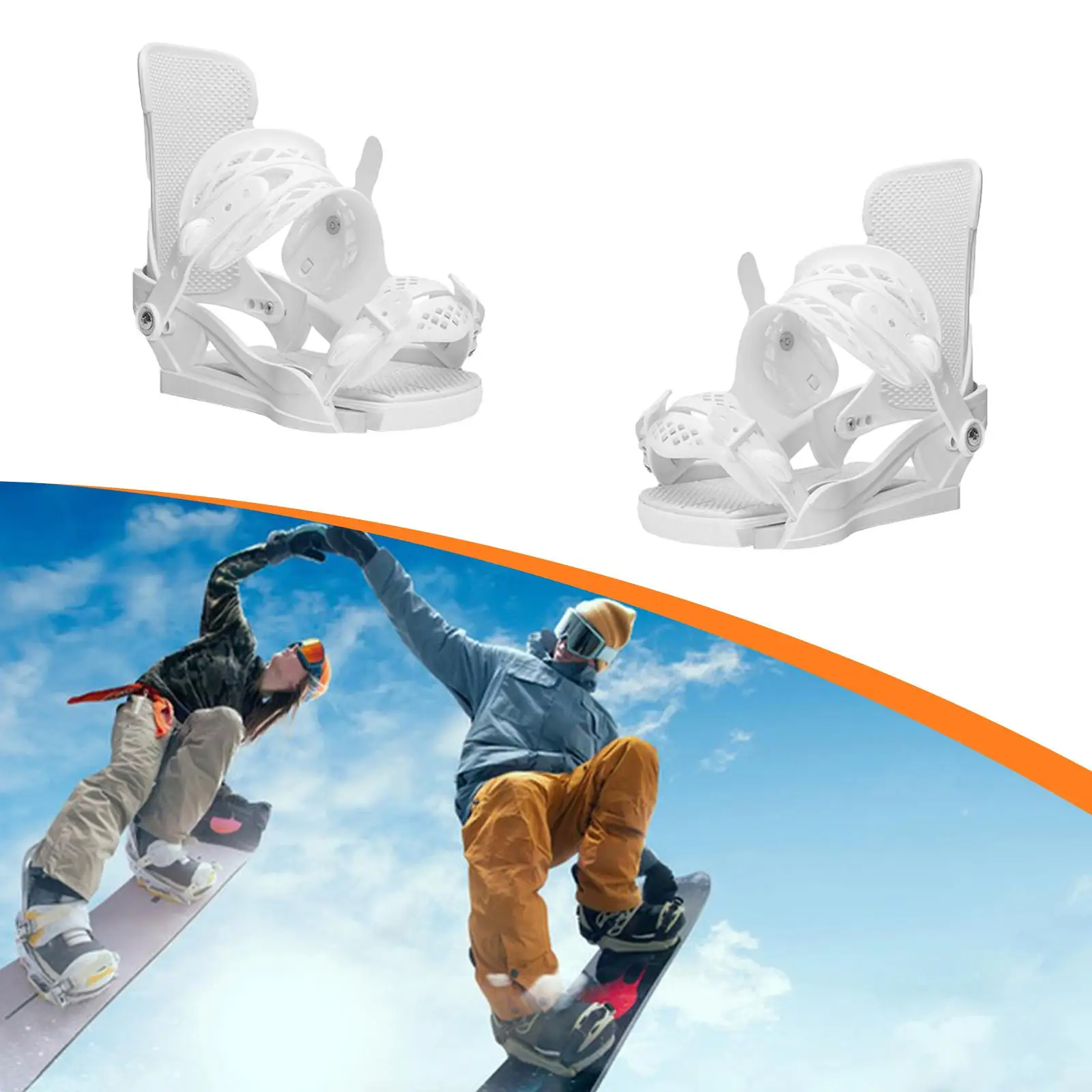 

Adult Snowboard Bindings Accessories for Men Women Beginner Stable Base Full Wrapping Comfortable Winter Sports Equipments