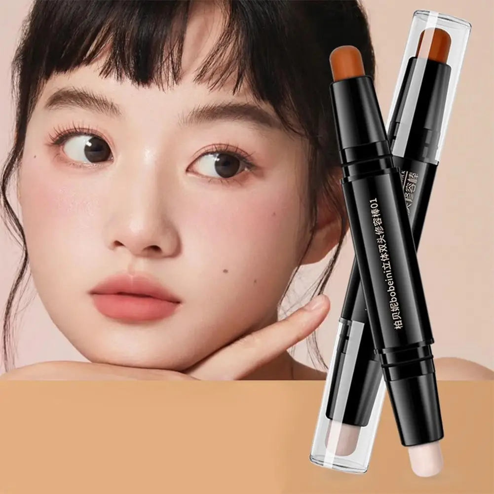 1PC Double-end Concealer Stick Face Makeup Creamy Foundation Pencil Women Cosmetics Facial Highlight Contour Stick Dark Circles