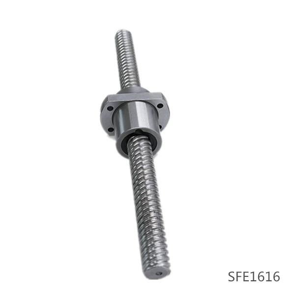 HLTNC 304 Ball Screws 16mm SFE1616  Lead Besar Manufaktur C7 Panjang Dapat Disesuaikan hingga 4000 mm Komponen Inti Nc untuk CNC