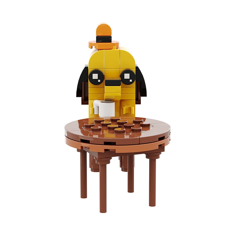 MOC Comics THIS IS FINE DIY Scenario Building Block Bricks This is Fine Dog Building Blocks Education Kids Toys Children Gifts