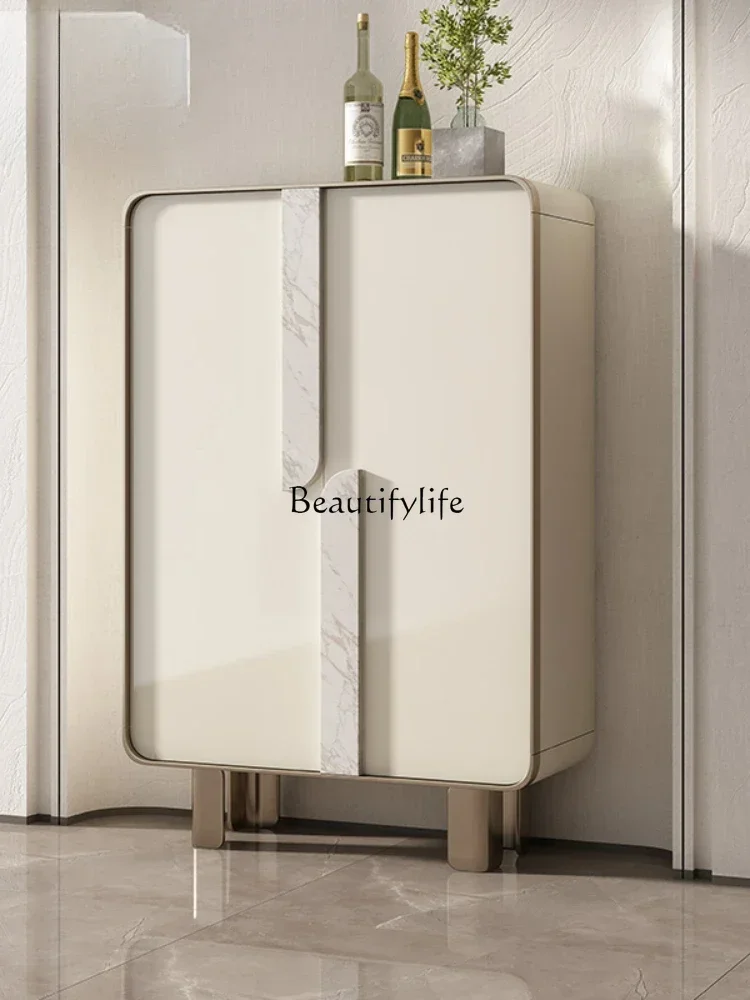 

4*Nordic modern high-end light luxury wall storage solid wood wine cabinet