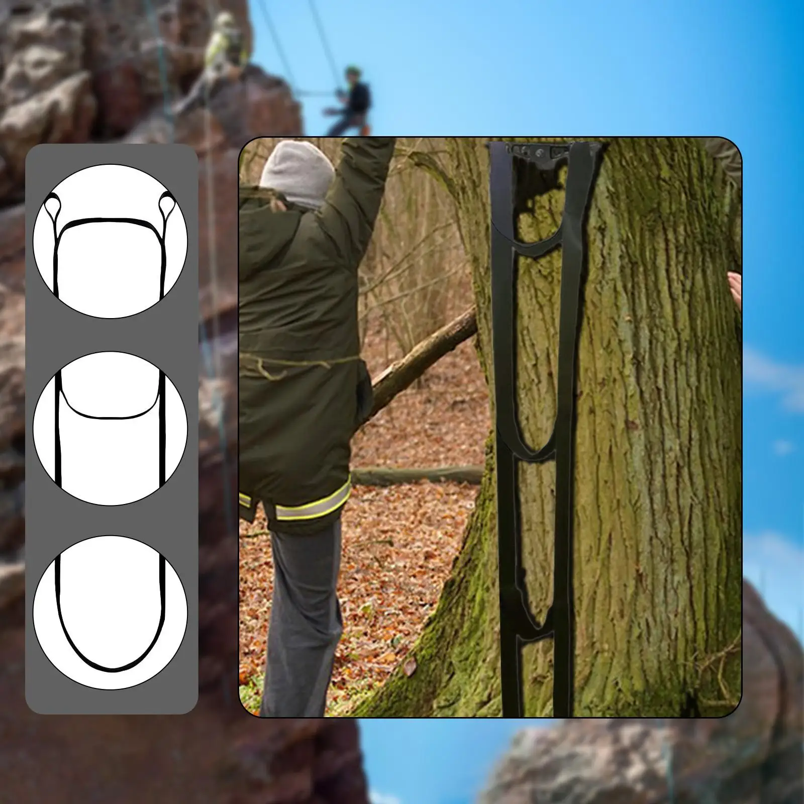 

Boat Ladder Strong Load Bearing Nylon Swim Abrasion Resistant Climbing Ladder for Inflatable Boat Dinghy Camping Canoeing Yacht