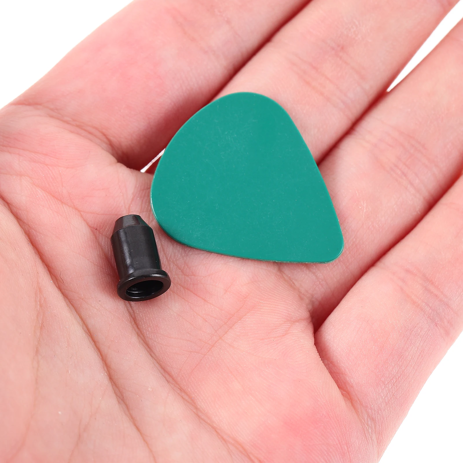 

1 set Electric Guitar String Black Through Body Bridge Caps Replacement Parts Guitar Mounting Buckle for Repairing