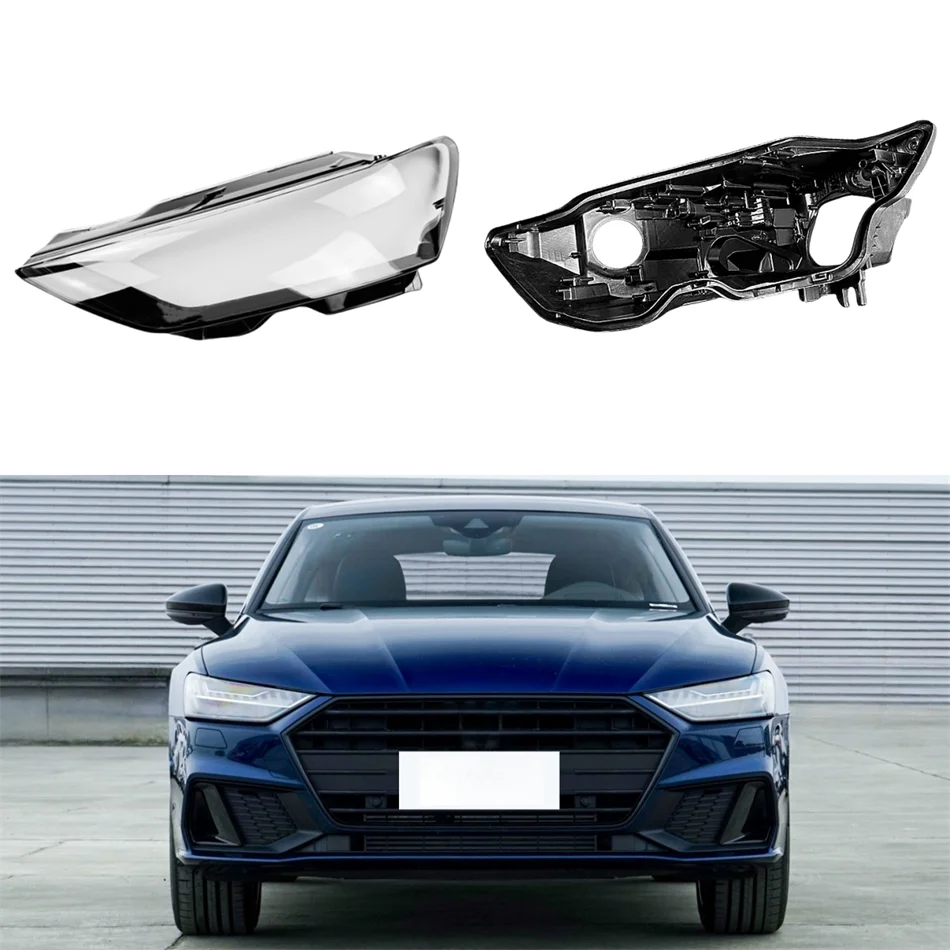 

For Audi A7 2019 2020 2021 2022 2023 Car Internal Spare Parts Headlight Cap Headlight Bottom Shell