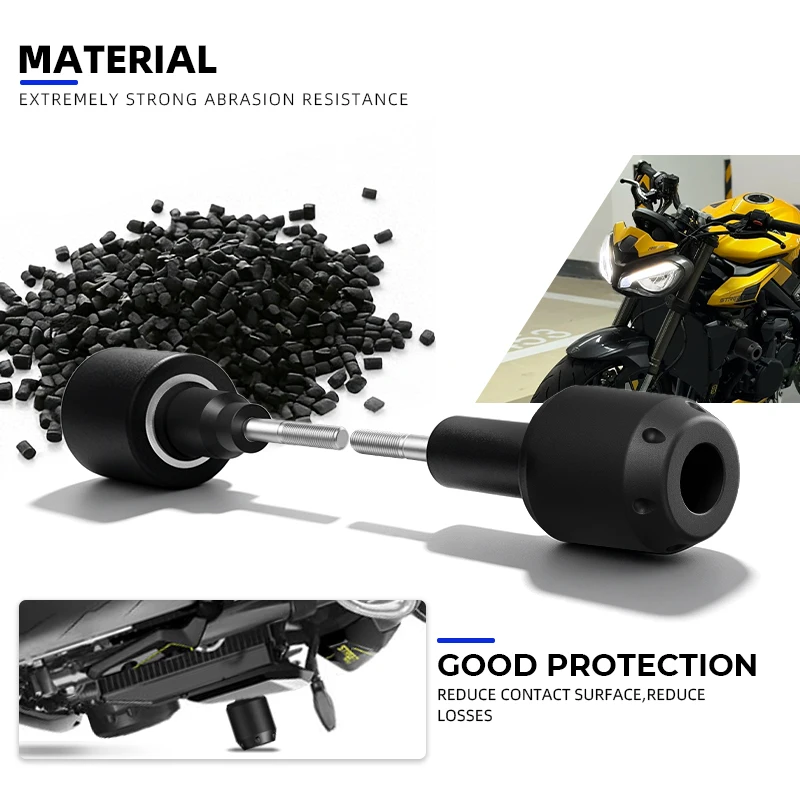 Street Triple 765 RX 2026 MOTO Frame Sliders Crash Mushrooms Street Triple 765 R/RS 2023+Falling Protection Crash Pad Accesorios