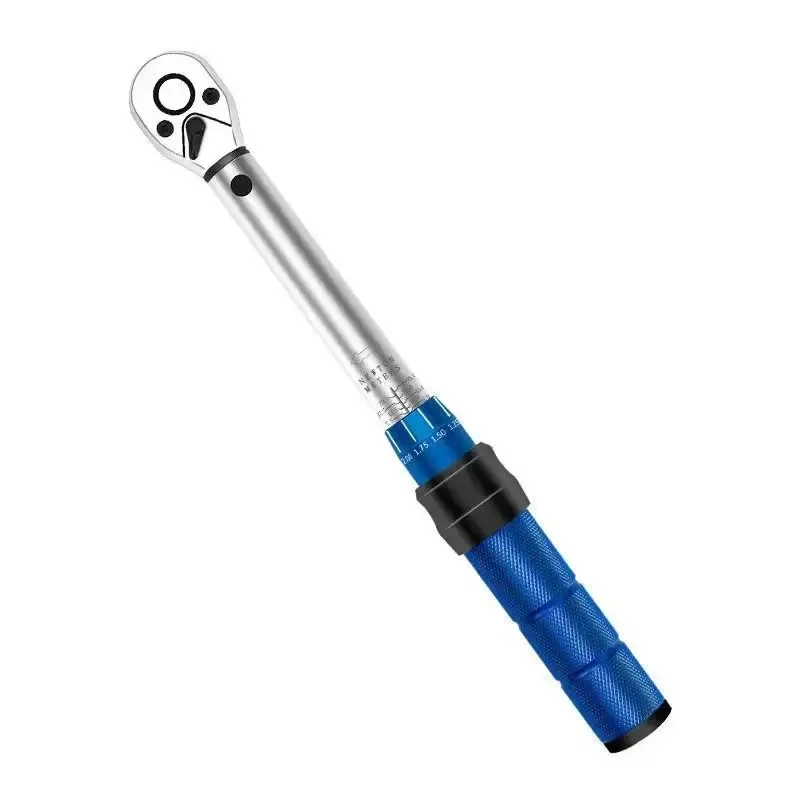 1/4 Inch Square Drive Torque Wrench Dual Scale Precision Bicycles Repair Hand Tool Bi-Directional Ratchet Wrench Car Tools