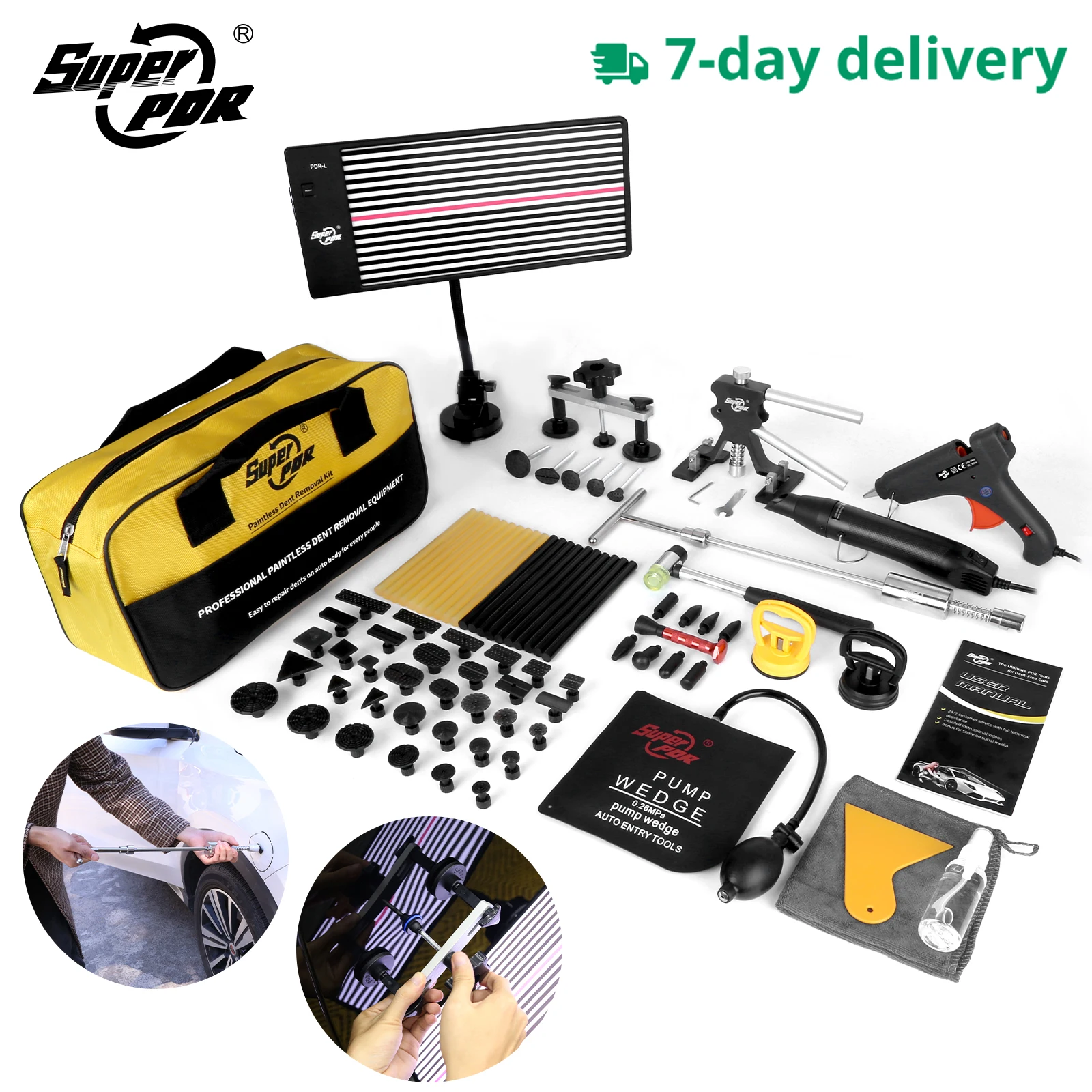 

Professional Car Dent Repair Tools Paintless Dent Repair Kit Auto Body Dent Removal Remover Kits Dent Puller for Car Workshops