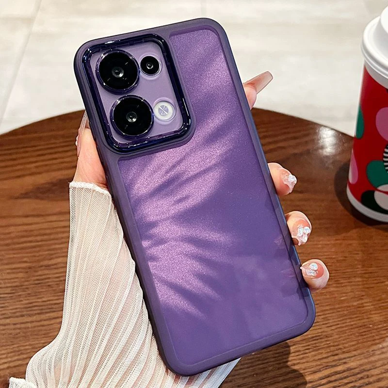 OPPO F21 F21S Pro 4G 폰 케이스 Reno7 4G 커버 Oppo Reno8 4G 케이스 고급 소프트 범퍼 투명 후면 커버