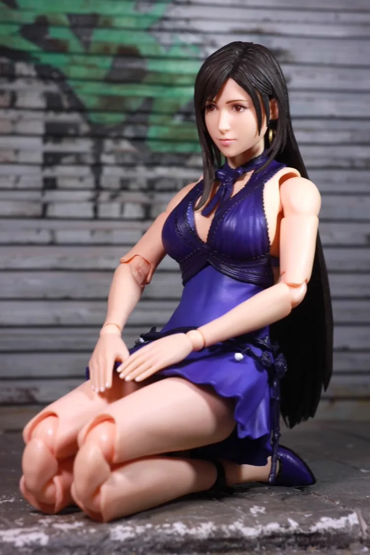 

Genuine Square Pa modified version of Tifa's dress kimono version doll model Original Figure