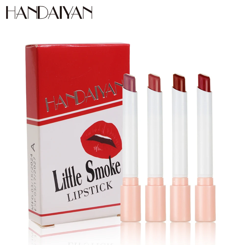 Handaiyan 4 colors Matte lipstick set velvet long-lasting non-fading women's Popular Hot Selling Makeup Lips cosmetics