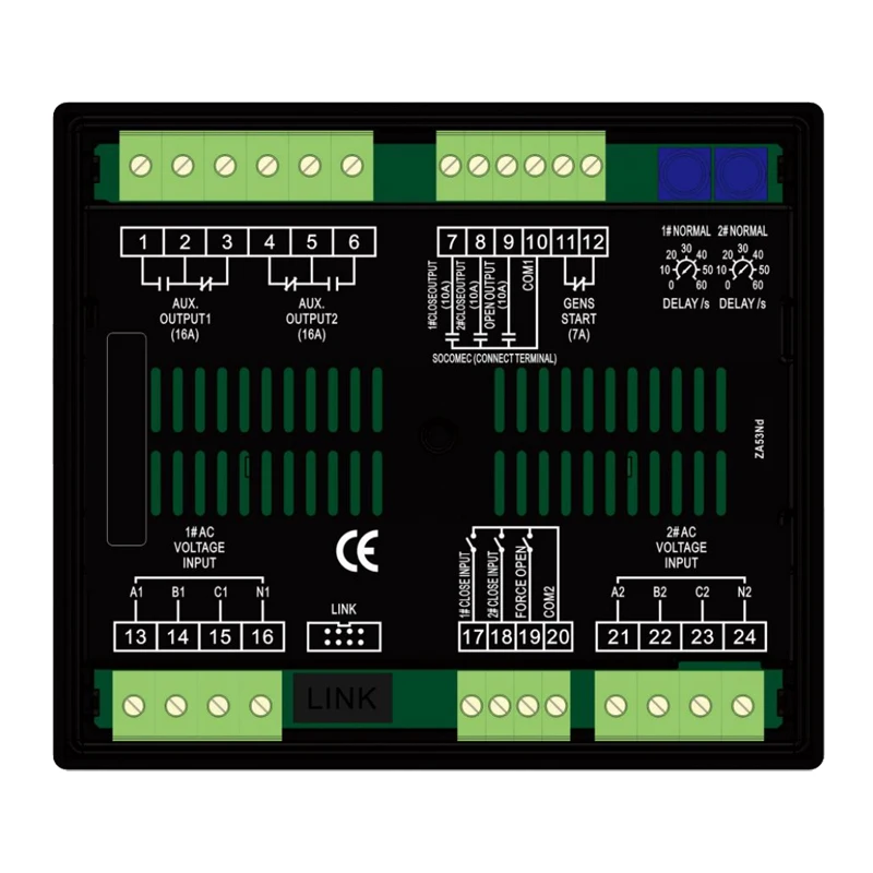 Imagem -02 - Controlador do Interruptor de Transferência Automática Smartgen Hat530n Ats ac Genconjunto Control Module Hat520n