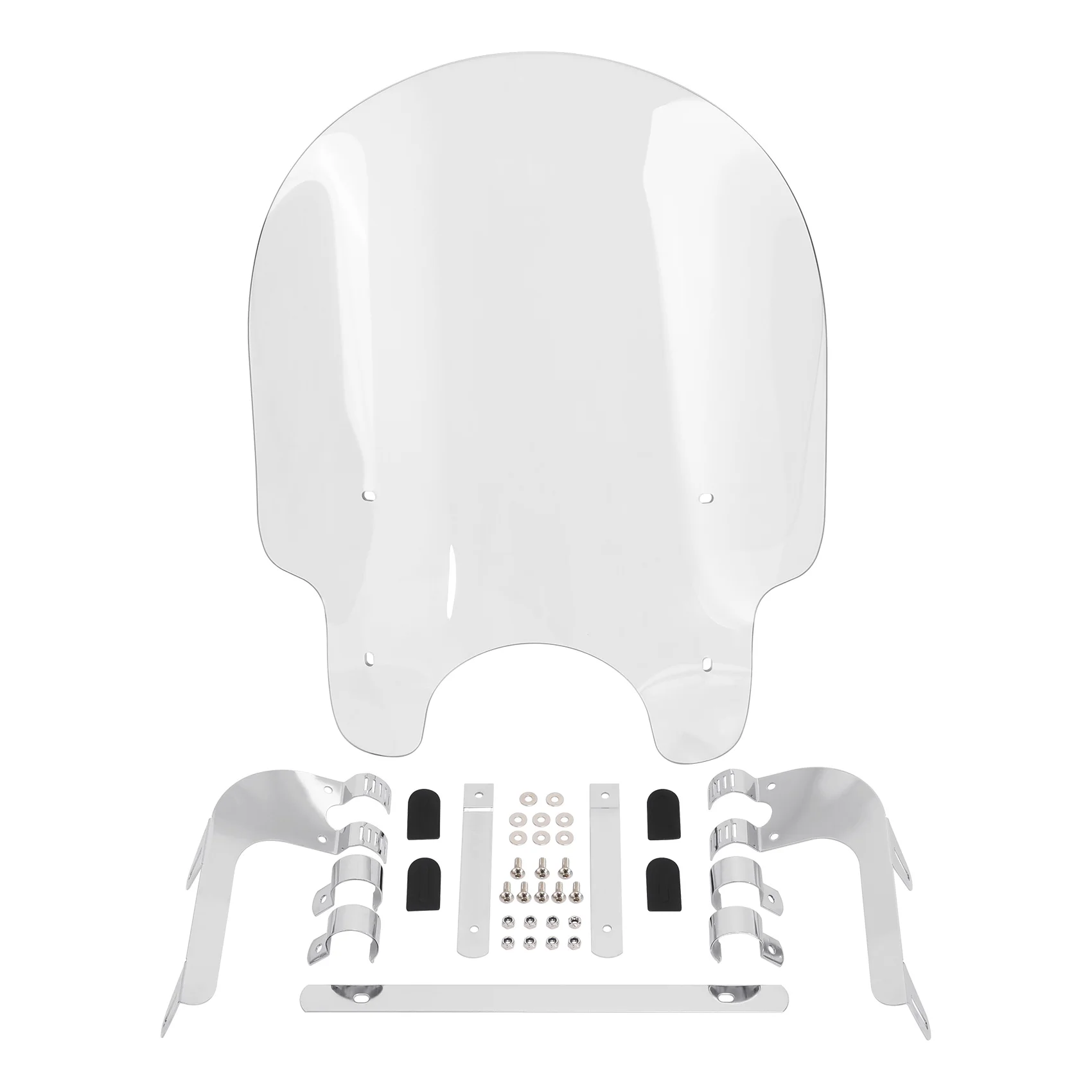 دراجة نارية واضح الزجاج الأمامي الزجاج الأمامي مع 39 مللي متر المشابك ل هارلي سبورتر XL883 1200 داينا واسعة سوبر الإنزلاق فات ستريت بوب