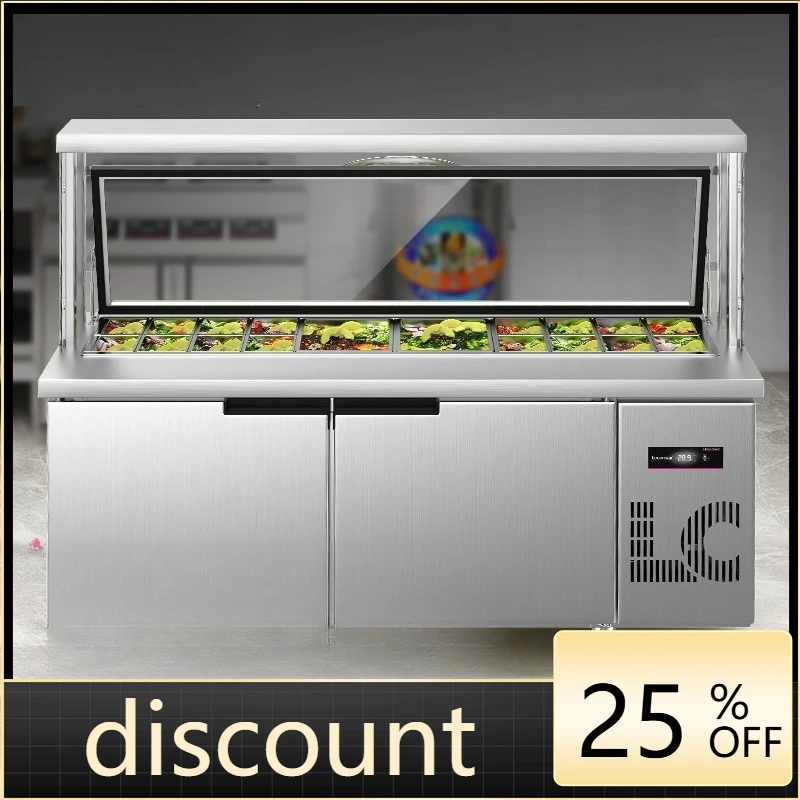 

LTT slotted salad table fresh-keeping table pizza table