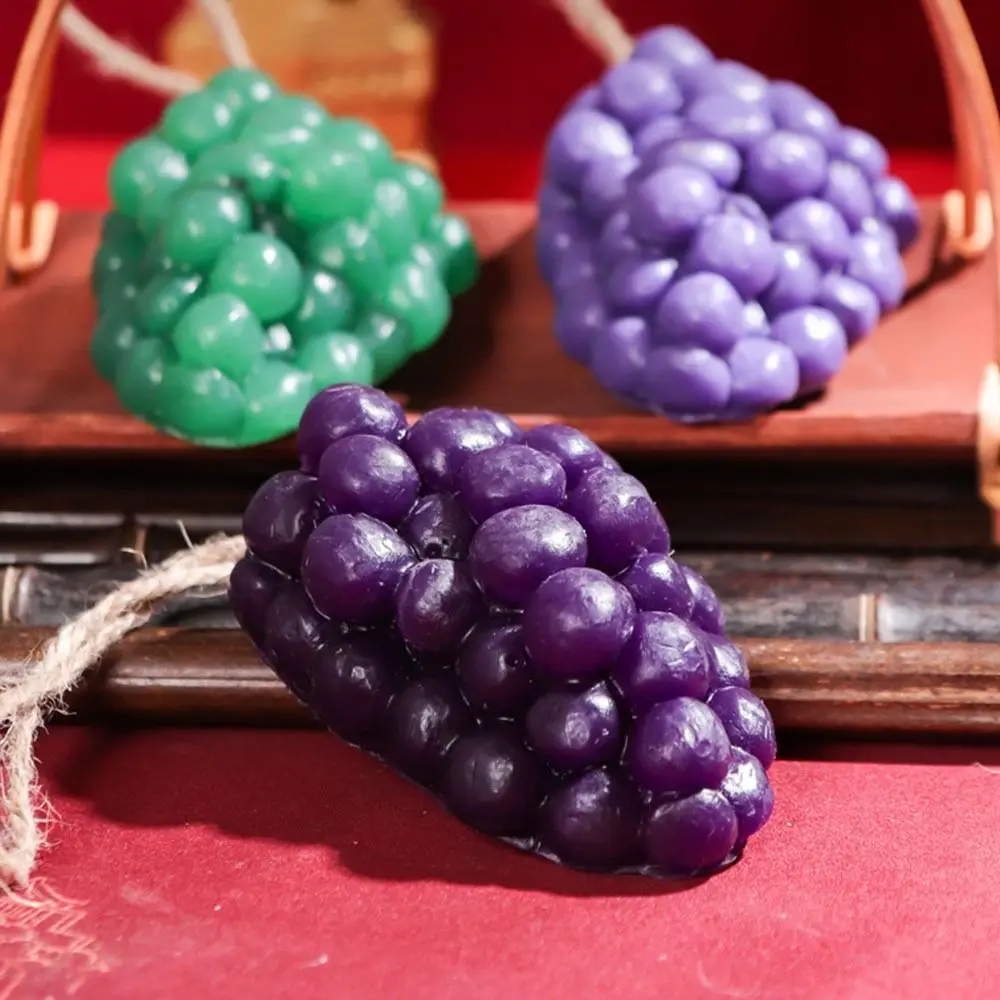 محاكاة صابون العنب المصنوع يدويًا DIY صابون الحرفي المحمول أدوات تنظيف يدوية متعددة الوظائف صابون حمام باقة العنب #2