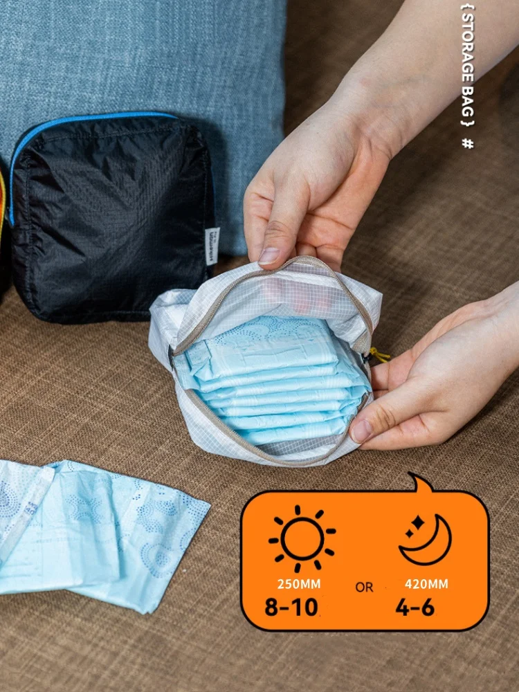 Tragbare Mehrzweck-Aufbewahrungstasche für Damen, Damenbinden-Aufbewahrungstasche für Reisen, Camping, leichte Aufbewahrungstasche – Detail 3
