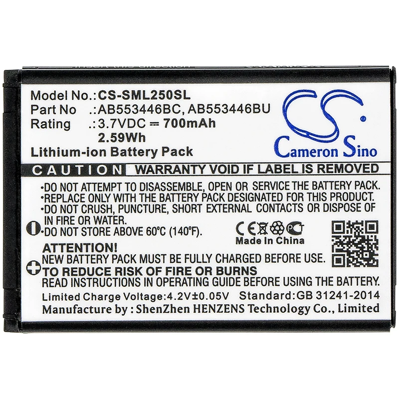 CS Di Động Thông Minh Pin Cho Samsung SGH-L258 SGH-L250 CC03 B108 GT-E2120 M128 SGH-X989 E2652 E2652W Phù Hợp Với AB553446BC BU