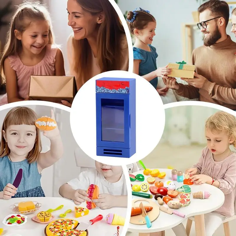 Speel Keuken Speelgoed Fantasiespel Koelkast Bureau Ornament Cola Automaat Speelgoed Voor Hobbyisten Jongens Meisjes Kinderdagverblijf Klaslokaal