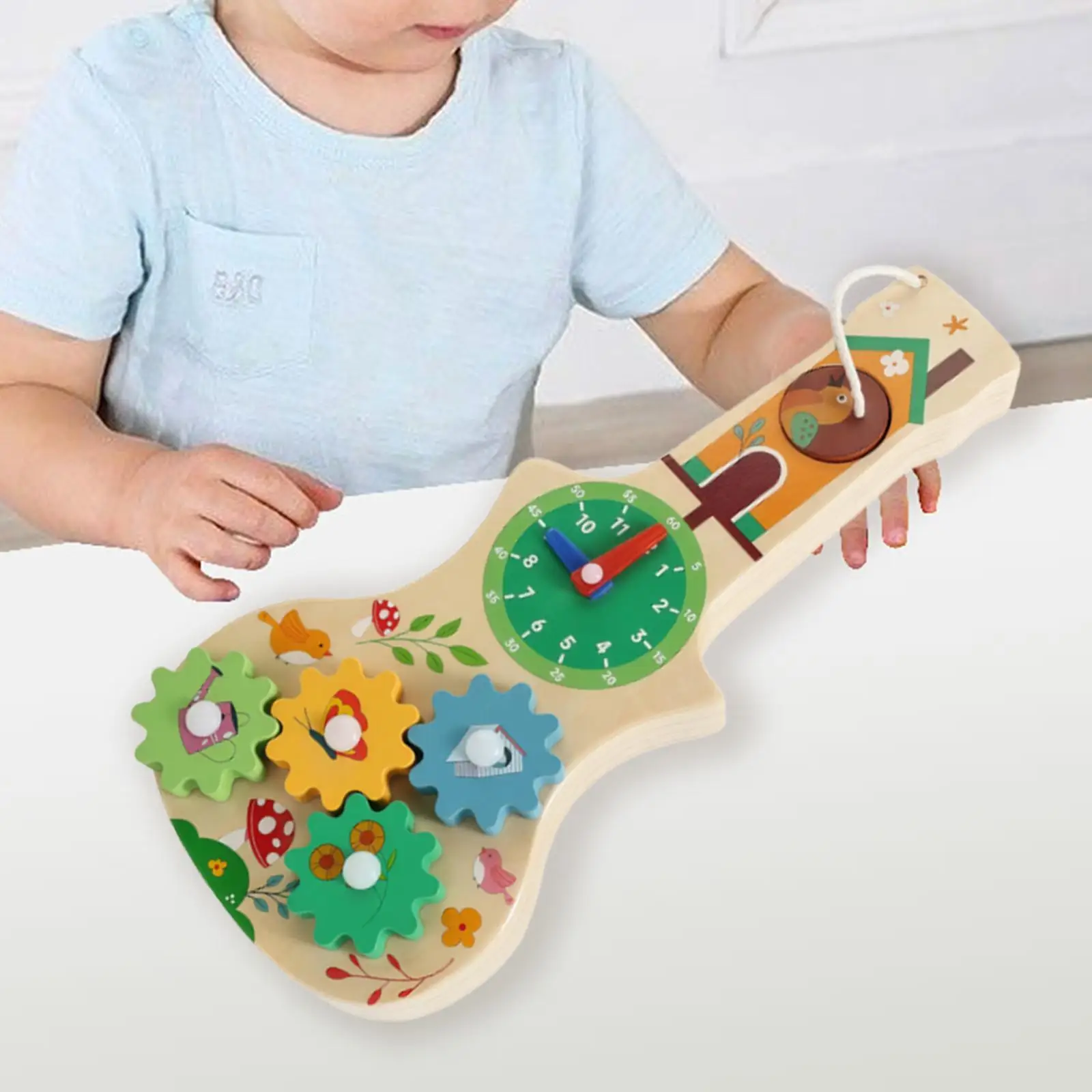 

Kids Busy Board Educational Toy Early Development Matching Wooden Sensory Toy for Christmas Gift