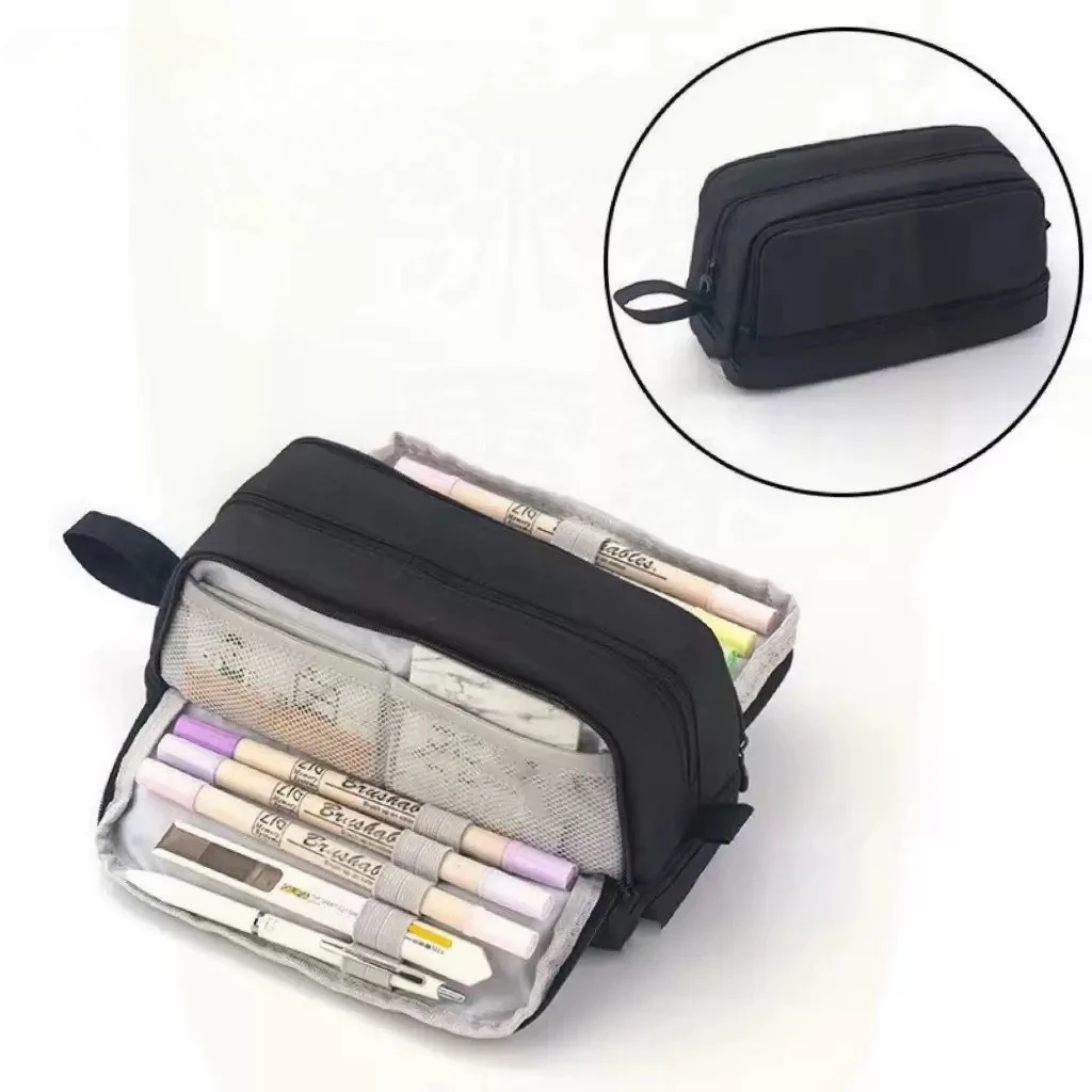 Double-Layer Oxford Cloth Pencil Case description 1