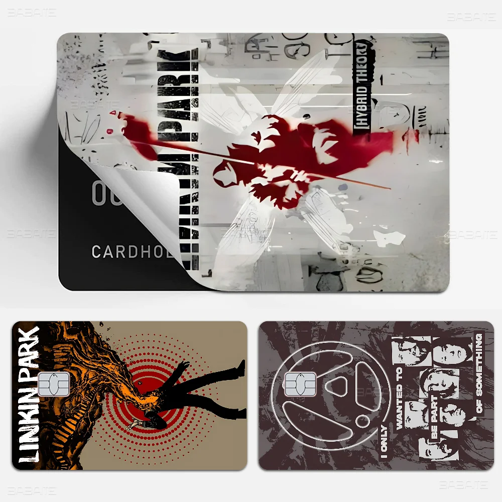 Band L-Linkin Cool P-Park Spend Or Save Funny Shell On Off Ultra Thin No Fade Sticker Skin Cover Film For Debit Credit Card