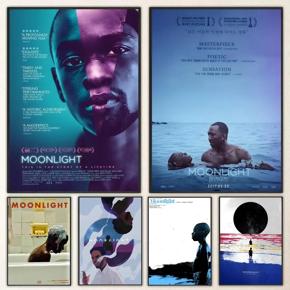 Movie Moonlight Poster High-definition  poster stickers, suitable for bedroom, living room, home decoration