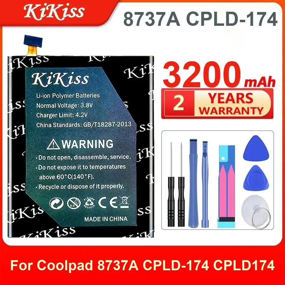 

Аккумулятор Kikiss 3200 мАч 8737A CPLD-174 для Coolpad