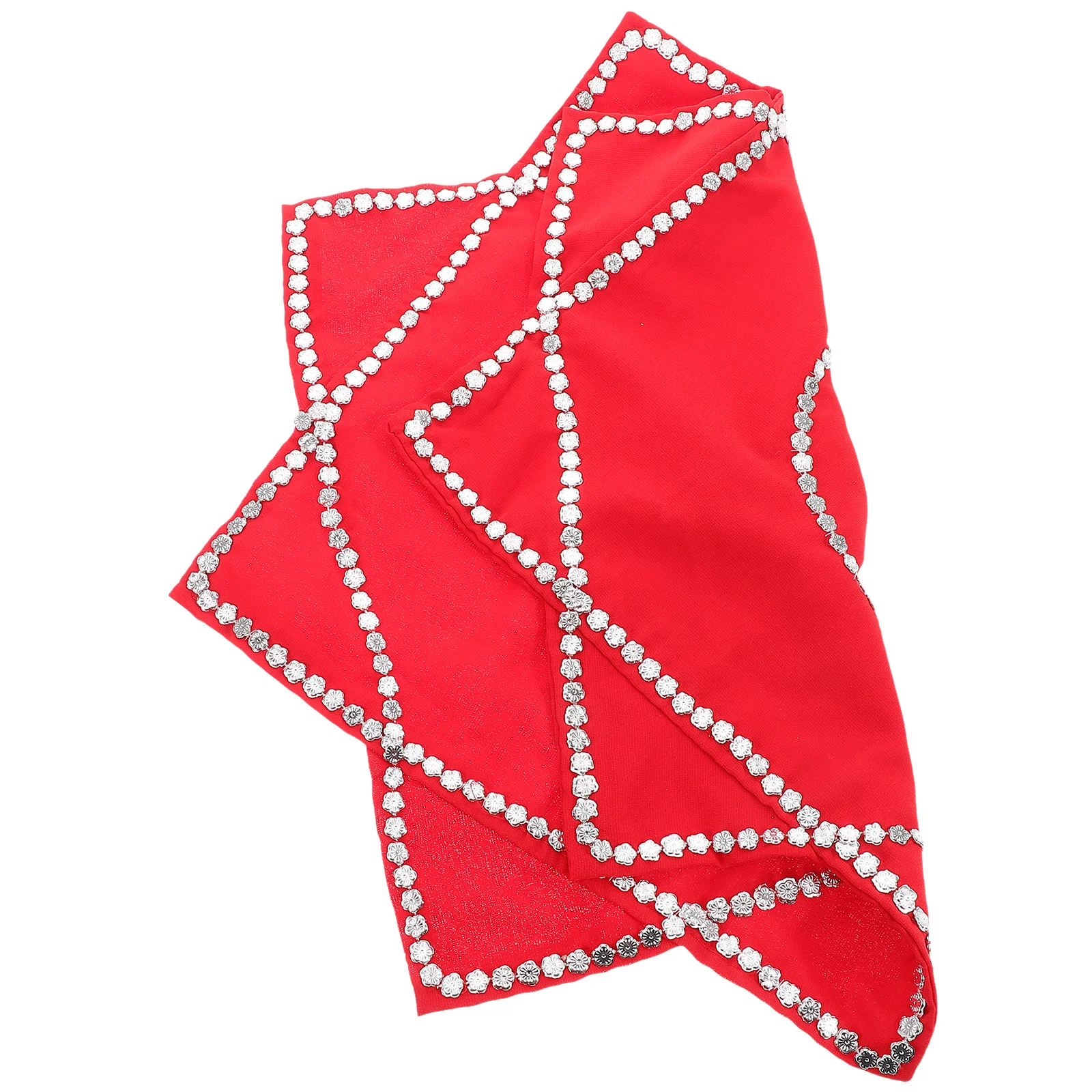 

Dance Handkerchief Octagonal Red Towel Chinese New Year Spring Festival Dance Performance Prop Adults Kids Towel Handkerchief